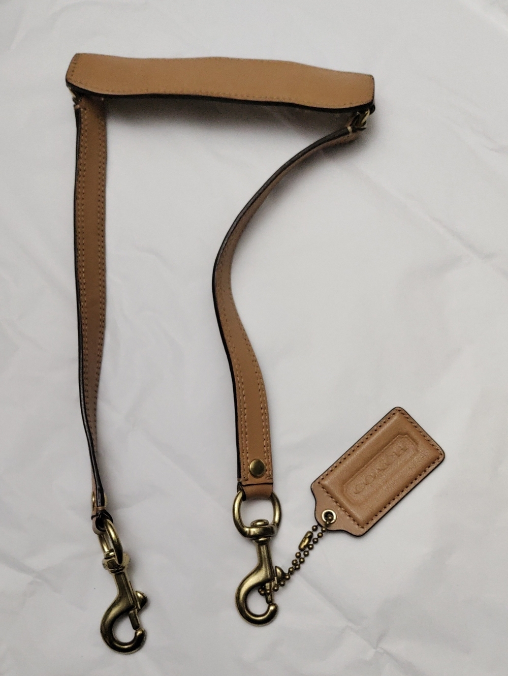 Coach Leather Key Fob and Shoulder Strap